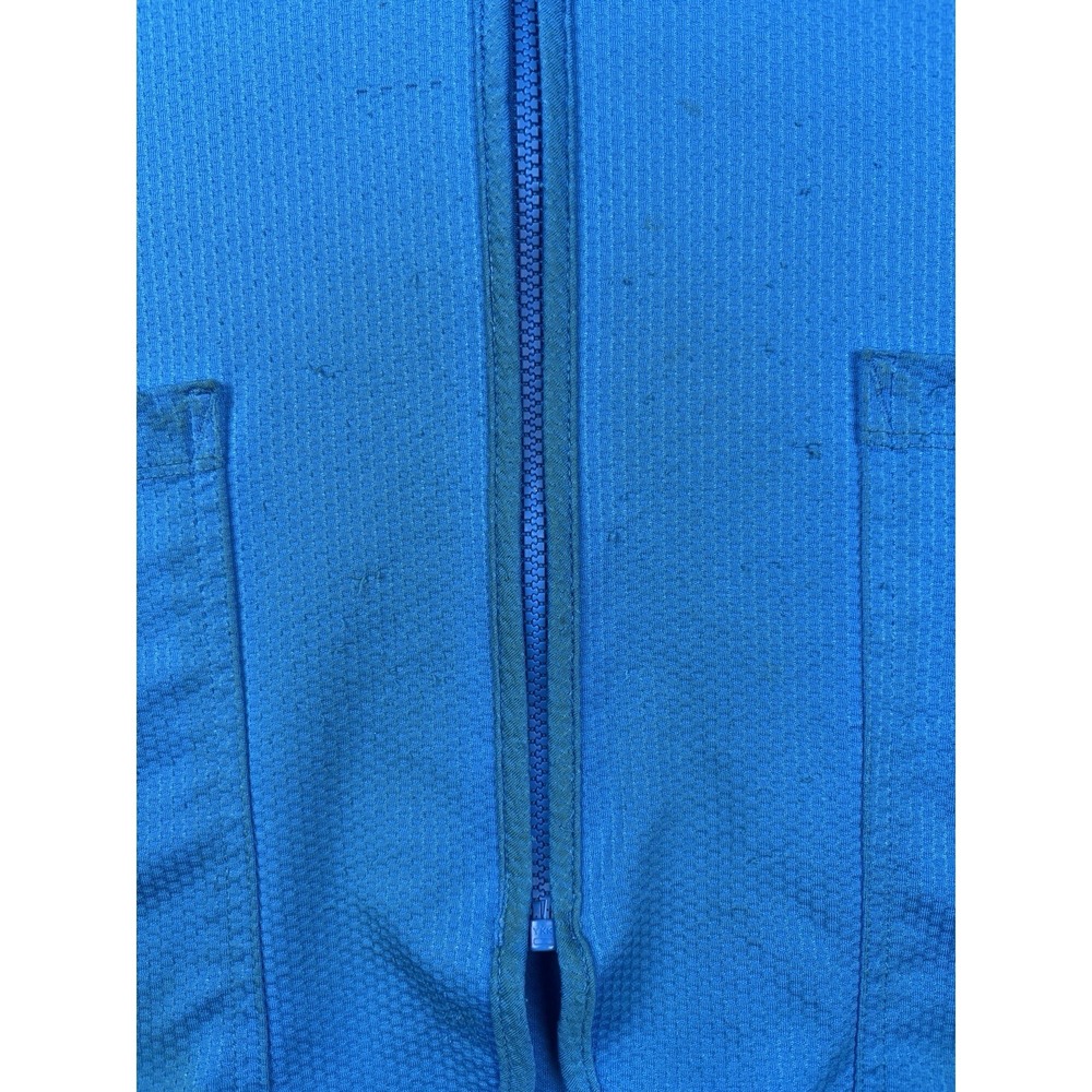 Walmart Proud Associate Employee Best Blue Zip Front Pockets Size Medium Uniform - Picture 2 of 5